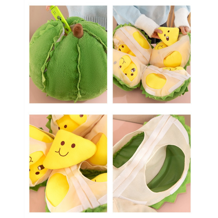 [Giao nhanh] Đồ chơi nhồi bông hình sầu riêng (có thể tháo rời), 25 cm