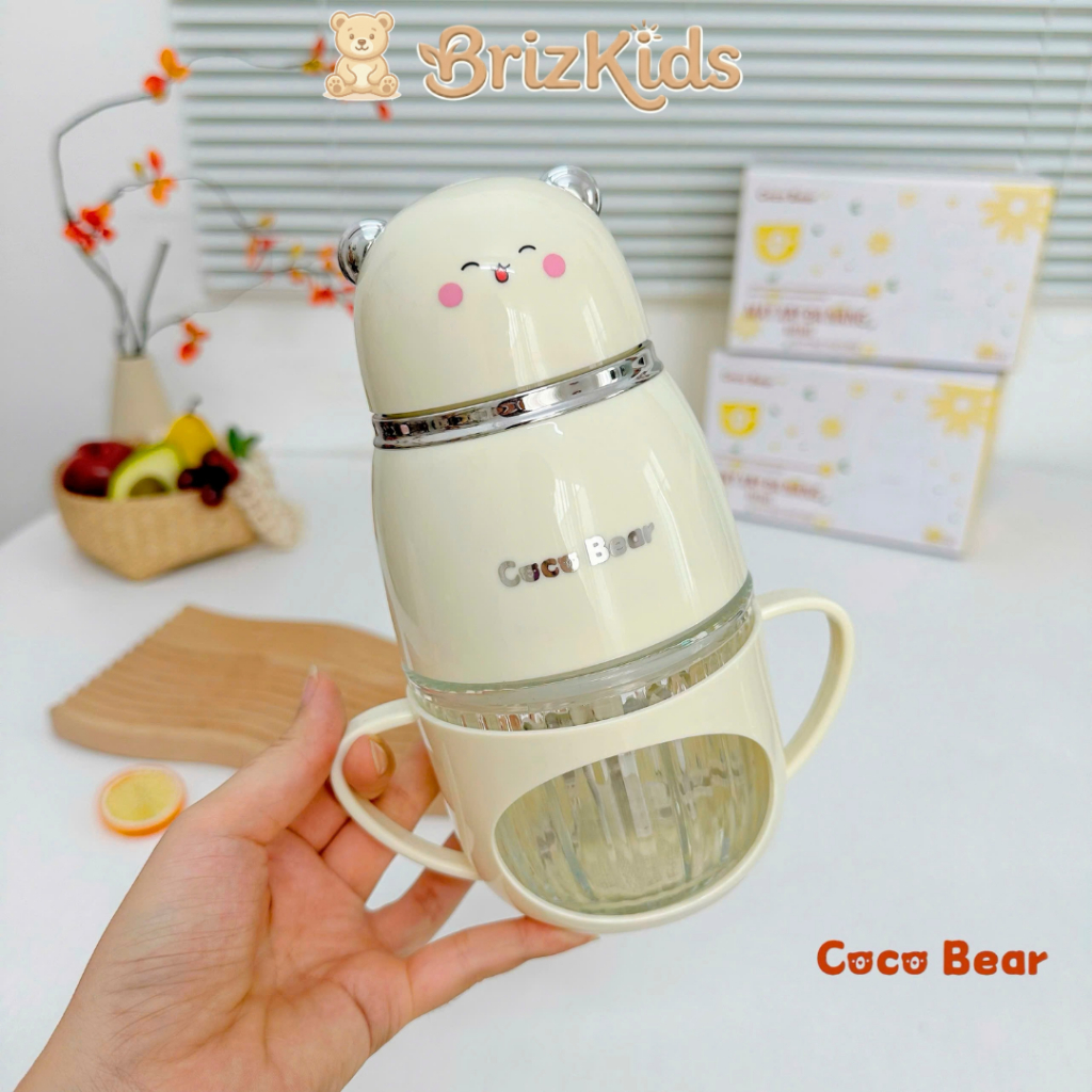 [BH 18 tháng] Máy Xay Ăn Dặm Cocobear, Hattiecs 8 Lưỡi Hình Mèo Phiên Bản Mới Pro - UpinShop