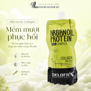 Kem Ủ Tóc Delofil Collagen Argan Oil Protein Magic Complex 500ml | Dưỡng Tóc Mềm Mượt, Hỗ Trợ Phục Hồi Tóc Khô Xơ.
