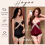 HT44 Bộ ngủ sexy xẻ v1 phối ren vạt chéo sang chảnh,đồ ngủ lụa 2s tôn dáng quyến rũ HT44