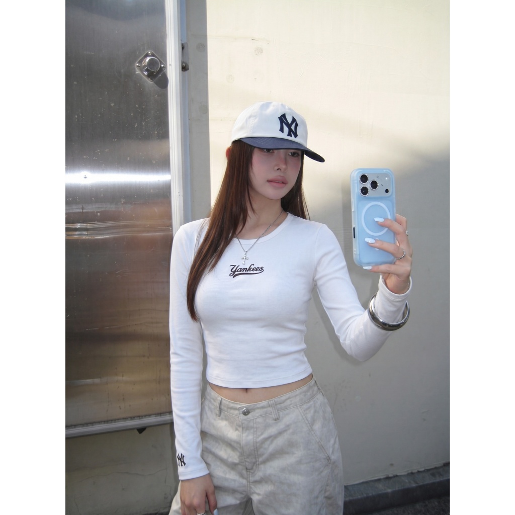 Áo Thun Dài Tay Crop Longsleeve Cotton Varsity GREYB | BigBuy360 - bigbuy360.vn