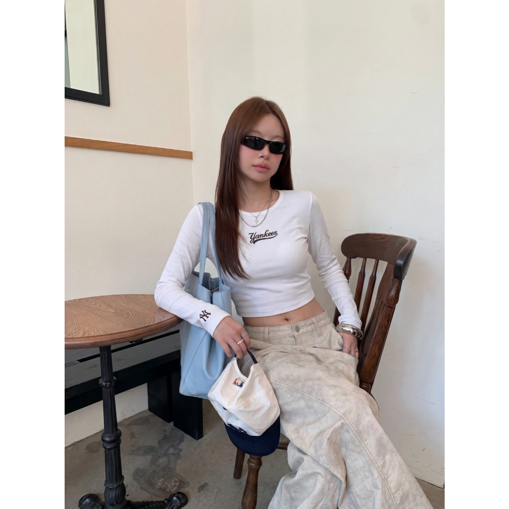 Áo Thun Dài Tay Crop Longsleeve Cotton Varsity GREYB | BigBuy360 - bigbuy360.vn