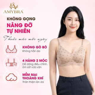 Áo Ngực Nữ Su Đúc Cao Cấp Không Gọng – Đệm Mút 3D Dày 1cm Nâng Quả Tạo Khe Gợi Cảm AMYBRA A3854