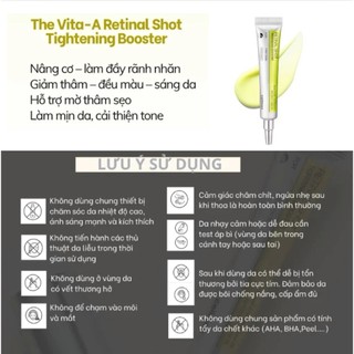 Kem dưỡng Celimax Vita A Retinal Shot Tightening Booster Trắng Da Kem Dưỡng Retinal Celimax Nâng Cơ 15ml -Skinora Beauty