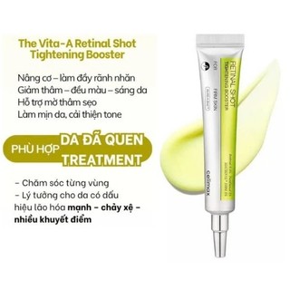 Kem dưỡng Celimax Vita A Retinal Shot Tightening Booster Trắng Da Kem Dưỡng Retinal Celimax Nâng Cơ 15ml -Skinora Beauty