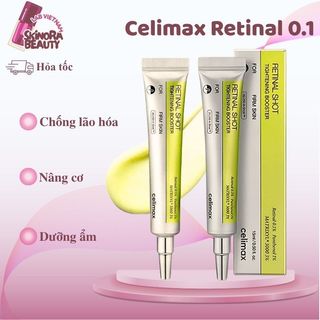 Kem dưỡng Celimax Vita A Retinal Shot Tightening Booster Trắng Da Kem Dưỡng Retinal Celimax Nâng Cơ 15ml -Skinora Beauty