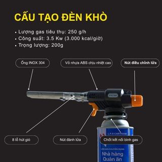 Đèn Khò Gas Hàn Đôi NaMilux TPW-13MF - Nhiệt Độ Đầu Khò Trên 1300 C - Đánh Lửa Tự Động - Hàng Chính Hãng