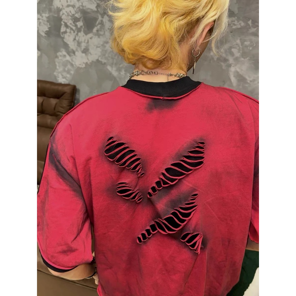 Áo thun Stee Cổ tròn Style mix REDBOY Localbrand ICVCVNI Unisex