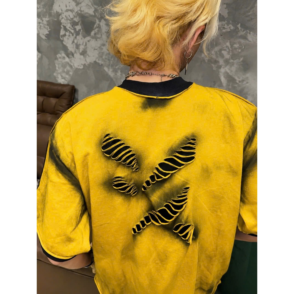 Áo thun Stee Cổ tròn Style mix REDBOY Localbrand ICVCVNI Unisex