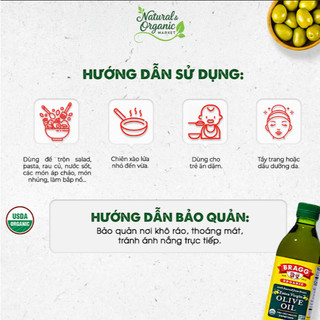 Dầu Oliu Nguyên Chất Ép Lạnh 473ml Bragg Giàu Chất Chống Oxy Hóa, Hỗ Trợ Tim Mạch – Natural Market