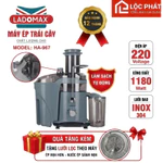 Tặng bộ lưới ép + Máy ép nhanh cho quán Ladomax HA-967 công suất 1180W - làm sạch tự động  Motor đồng ép kiệt bã — ảnh 1