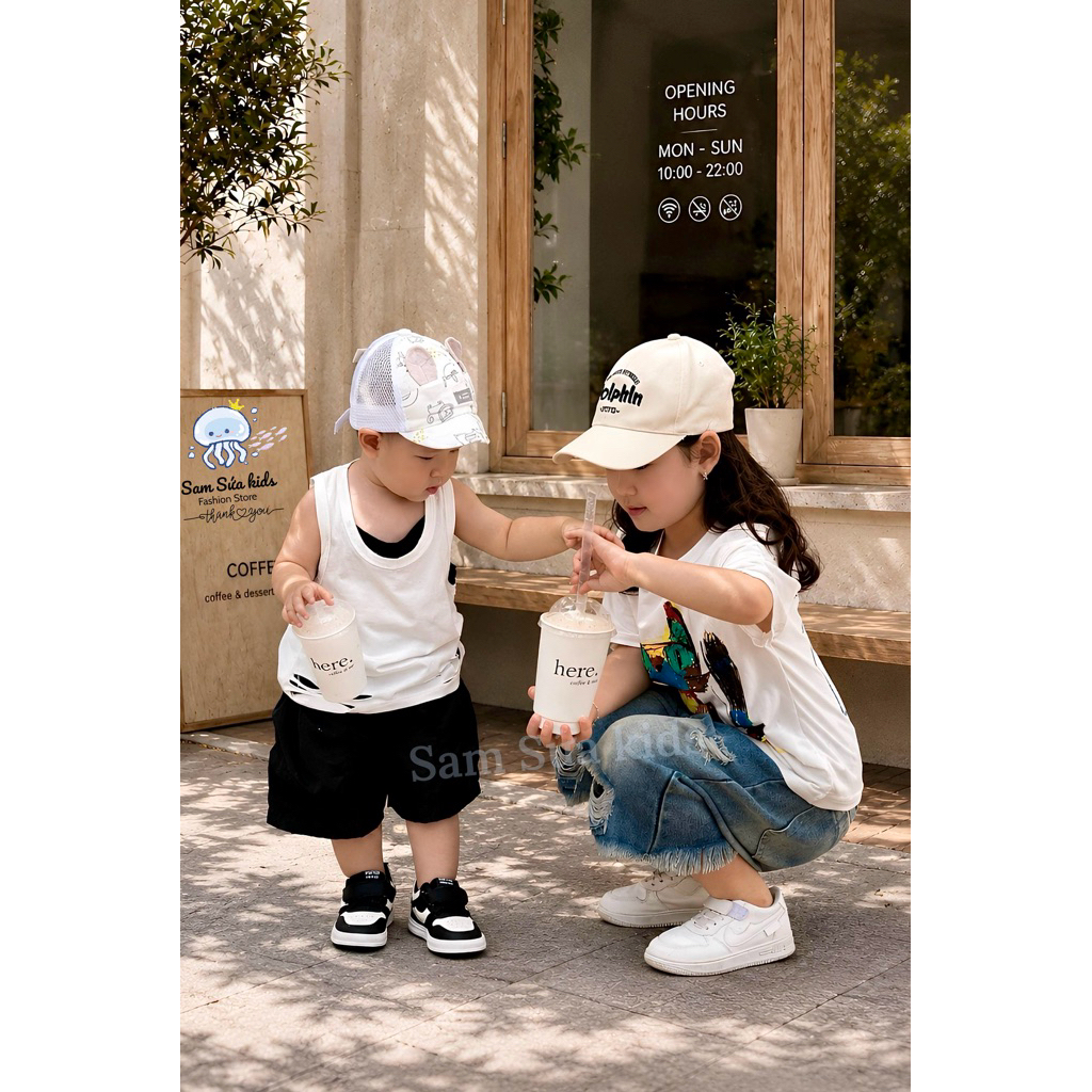 {8-45KG}🔥 ÁO BA LỖ BÉ TRAI- Bé Gái – Cotton Mềm, Co Giãn 4 Chiều, Thoáng Mát , Dáng Thể Thao Năng Động | Sam Sứa Kids