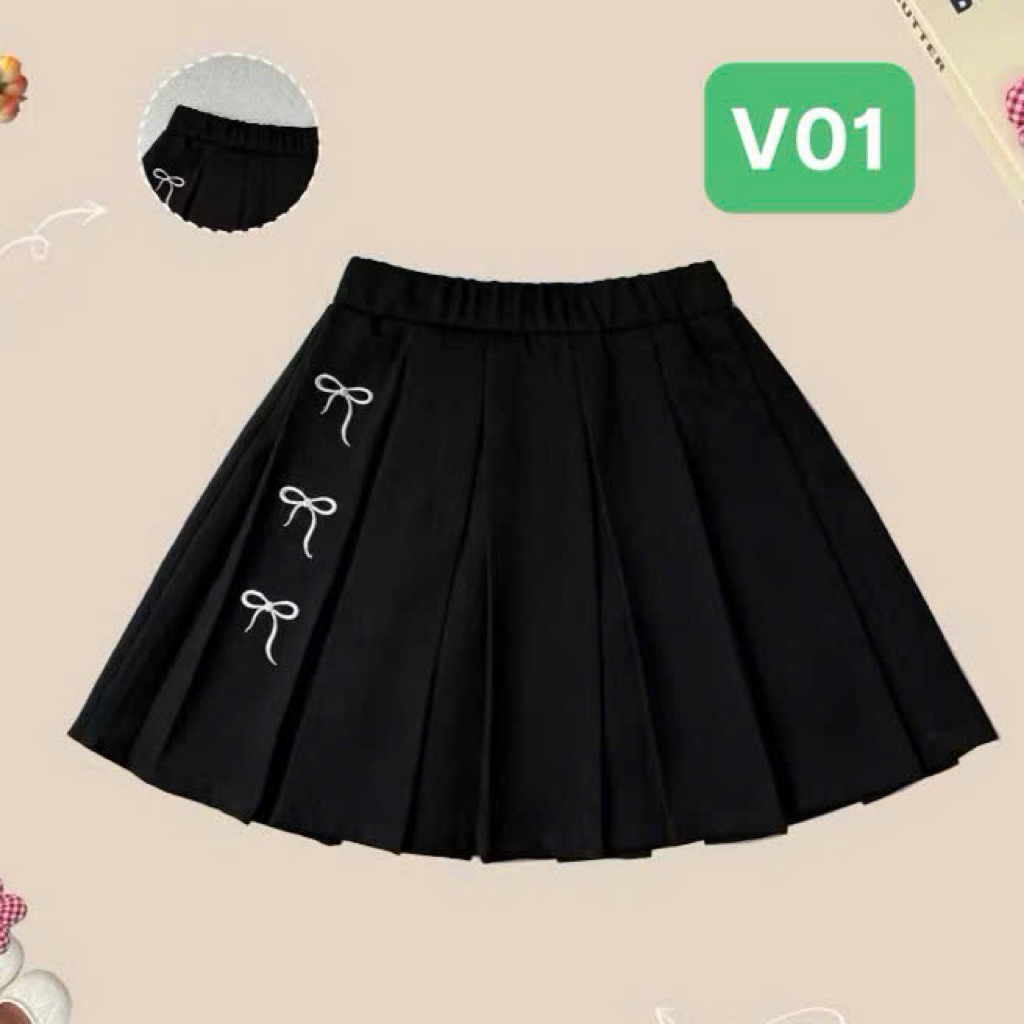 Chân váy bé gái chân váy xếp ly đi học – đồng phục học sinh nữ size 4-12Y (16-45kg)