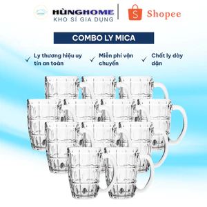 COMBO 10 Ly Mecal uống bia giả thủy tinh Cao Cấp dùng cho Gia đình, hàng quán, Nhà hàng, Cốc uống nước Beer