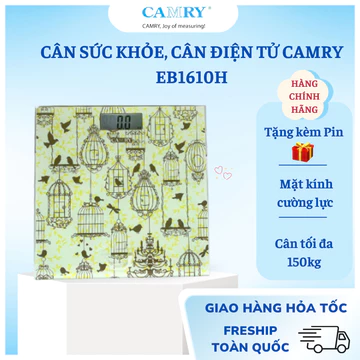 [TẶNG KÈM PIN] Cân sức khỏe, Cân điện tử Camry EB1610H,Cân sức khỏe,Cân - Cân điện tử cao cấp Camry