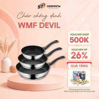 HCM Chảo chống dính WMF Devil 20-24-28cm cán nhựa,lớp chống dính 3 lớp không chứa PFOA an toàn sức khỏe GST