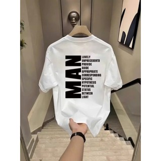 [Mẫu Mới] Áo Thun Tay Oversize MAN In Sau Lưng Chất Liệu Coton 100% Định Lượng 250gsm Unisex Nam Nữ.