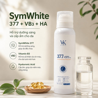 Xịt Dưỡng Trắng Da 377+577+VB3 150ml – Cấp Ẩm, Dưỡng Sáng Da, Hỗ Trợ Mờ Thâm Và Làm Đều Màu Da
