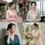 N747 chuỗi hạt ngọc trai vòng cổ hạt 6li mặt hạt 12li dây chuyền ngọc trai nhân tạo xinh xắn cho nữ