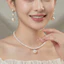 N747 chuỗi hạt ngọc trai vòng cổ hạt 6li mặt hạt 12li dây chuyền ngọc trai nhân tạo xinh xắn cho nữ