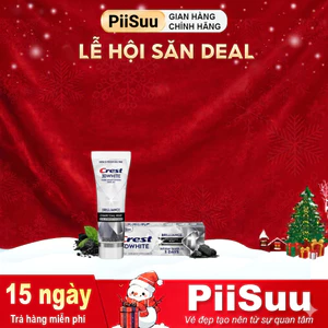Kem Đánh Răng Crest 3D White Brilliance Charcoal Mint Toothpaste 130g - Than hoạt tính bạc hà