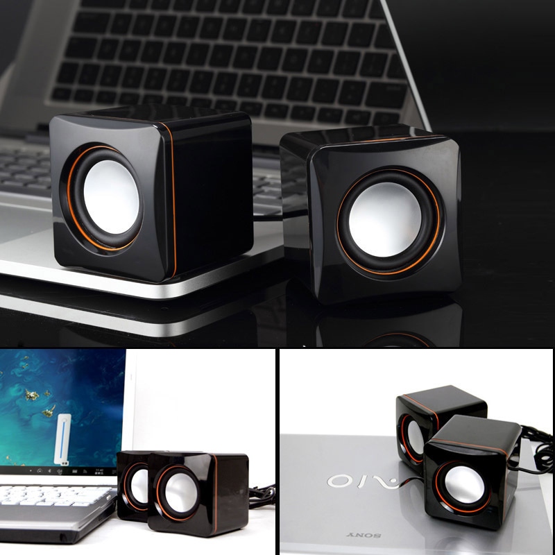 Loa máy tính, loa mini, bass siêu mạnh, âm trầm khỏe, thích hợp dùng cho PC, laptop trên bàn.