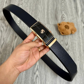 Dây lưng nịt thắt lưng nam khóa lăn công sở bản 3,5cm cao cấp ảnh thật