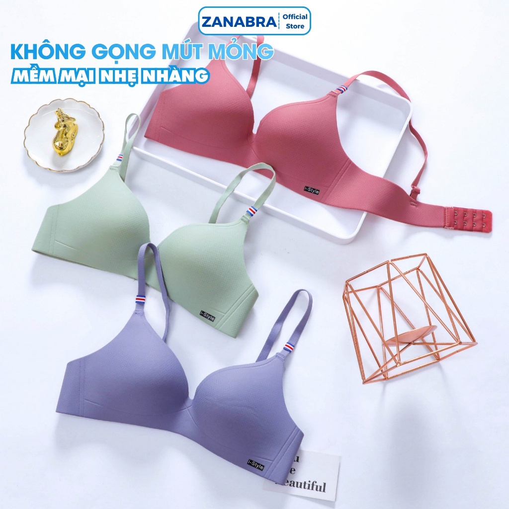 Áo Ngực Mút Mỏng Su Tản Nhiệt, Áo Lót Nữ Không Gọng Mặc Êm Nhẹ ZANABRA A688