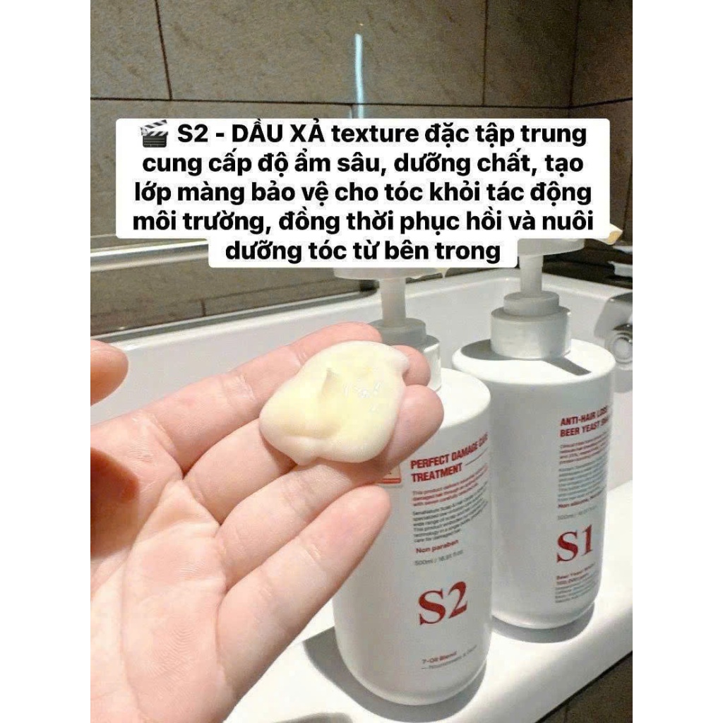 Cặp dầu gội xả senanature perfect damage care treatment 500ml/1000ml - hạn 2028 Hàn Quốc  IS178