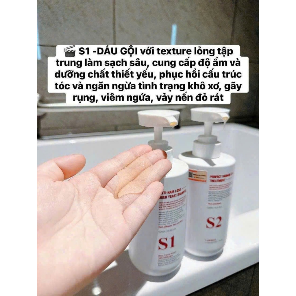 Cặp dầu gội xả senanature perfect damage care treatment 500ml/1000ml - hạn 2028 Hàn Quốc  IS178