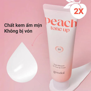 [Date 06/11/2026] Kem dưỡng nâng tone GOODAL Peach Blossom Daily/2X dưỡng ẩm, nâng tone sáng da chiết xuất đào 50ml