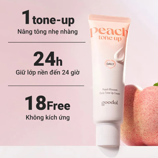 [Date 06/11/2026] Kem dưỡng nâng tone GOODAL Peach Blossom Daily/2X dưỡng ẩm, nâng tone sáng da chiết xuất đào 50ml