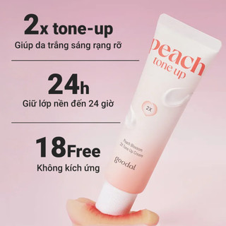 [Date 06/11/2026] Kem dưỡng nâng tone GOODAL Peach Blossom Daily/2X dưỡng ẩm, nâng tone sáng da chiết xuất đào 50ml
