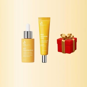 vE802_ Combo (01 Chai) A136 Serum Vit C Derm A Plus + (01 Tuýp) A131 Kem dưỡng Vit C+ (01 Tuýp) C08 KCN Lumiderm brighte