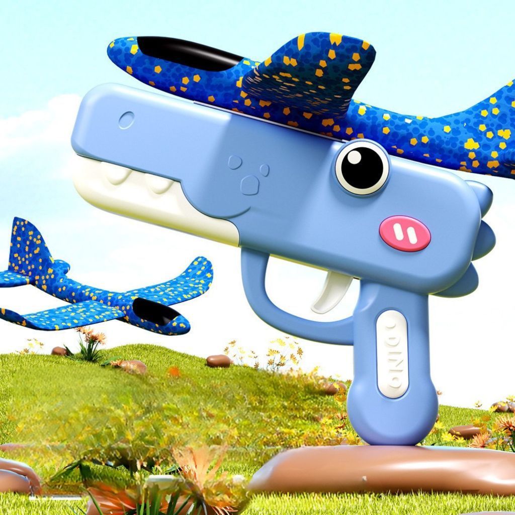 Đồ Chơi Phóng Máy Bay Xốp Cho Bé Hình Khủng Long, Máy Bay Lượn Bằng Xốp Bay Xa, An Toàn Cho Trẻ Em BEERSHOP.TOYS