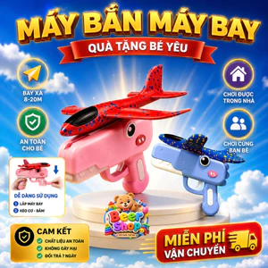 Đồ Chơi Phóng Máy Bay Xốp Cho Bé Hình Khủng Long, Máy Bay Lượn Bằng Xốp Bay Xa, An Toàn Cho Trẻ Em BEERSHOP.TOYS
