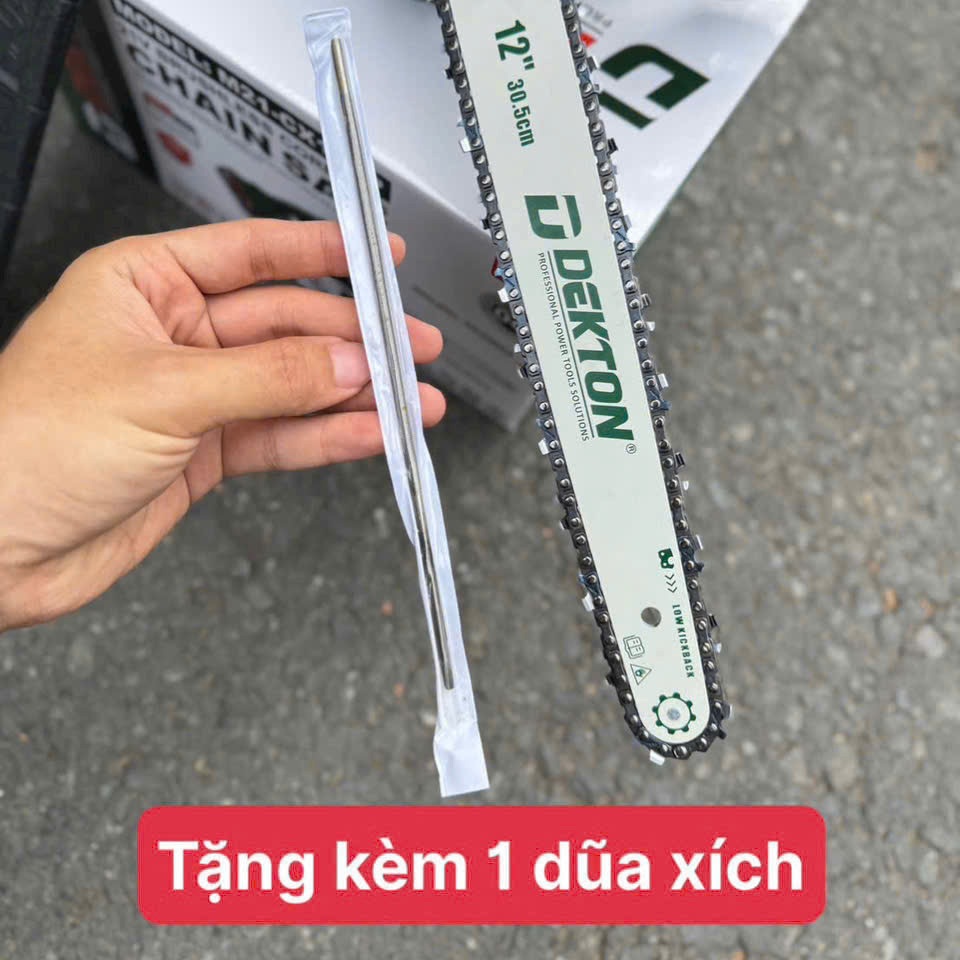 Thân Máy Cưa Xích 12inch Dùng Pin DEKTON M21-CS12CP / Motor Không Chổi Than