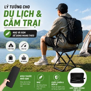 Ghế Gấp Dã Ngoại Mini Tiện Lợi – Ghế Xếp Gọn Mang Theo Du Lịch, Câu Cá, Cắm Trại Ngoài Trời