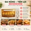 Lò nướng mini RAF Lò nướng đối lưu điện đa năng dung tích 12L công suất 600W thích hợp làm bánh quay thịt