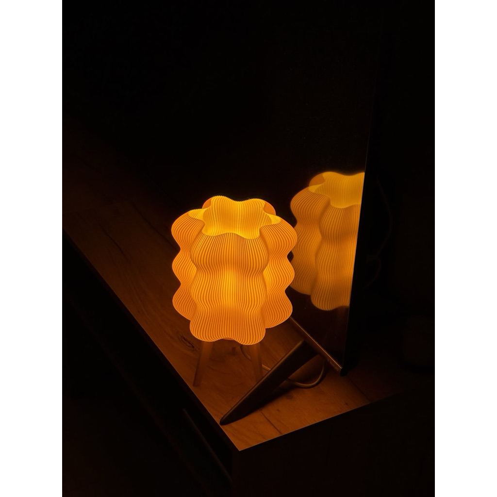 Đèn Ngủ Decor WAVY LAMP | MIE LIGHT - Đèn In 3D Thiết Kế Sóng Lượn Cao Cấp, Ánh Sáng Vàng Ấm Hiện Đại