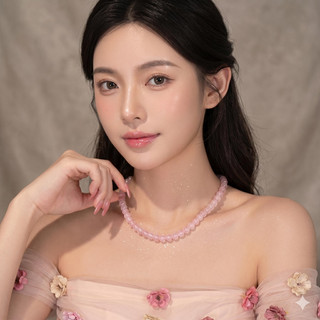 [N968] Vòng Cổ Ngọc Đá Nhiều Màu, Dây Chuyền Ngọc Đá, Chuỗi Hạt Ngọc Đá - DAISYN