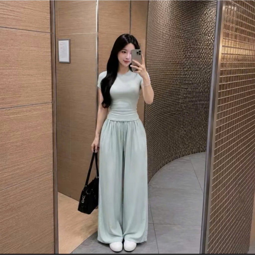 Hàng L1 - 2 Lớp -Có Dáng Nấm, Quần Ống Suông Rộng Vải Đũi Linen Cạp Chun Co Giãn Thoải Mái MA095 | BigBuy360 - bigbuy360.vn