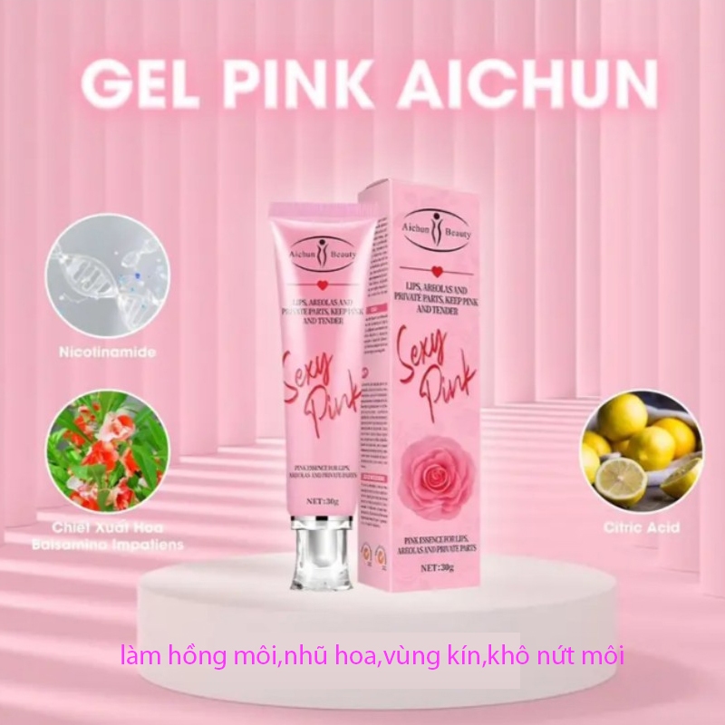 Kem làm hồng vùng bikini môi_nhũ hoa__collagen ngừa khô nứt môi,làm  tự nhiên, Không chứa siliconi