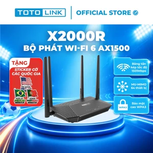Bộ phát Wi-Fi 6 TOTOLINK X2000R_V2 - Router Wi-Fi 6 băng tần kép Gigabit AX1500