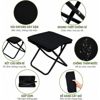Ghế Gấp Dã Ngoại Mini Tiện Lợi – Ghế Xếp Gọn Mang Theo Du Lịch, Câu Cá, Cắm Trại Ngoài Trời