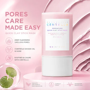 mặt nạ đất sét skin1004 madagascar centella poremizing quick clay stick mask 27g làm sạch lỗ chân lông, kiểm soát dầu
