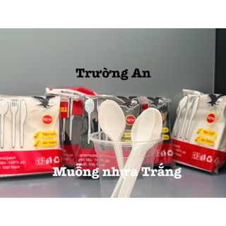 Bịch 100 Muỗng Nhựa 15cm Dùng 1 Lần