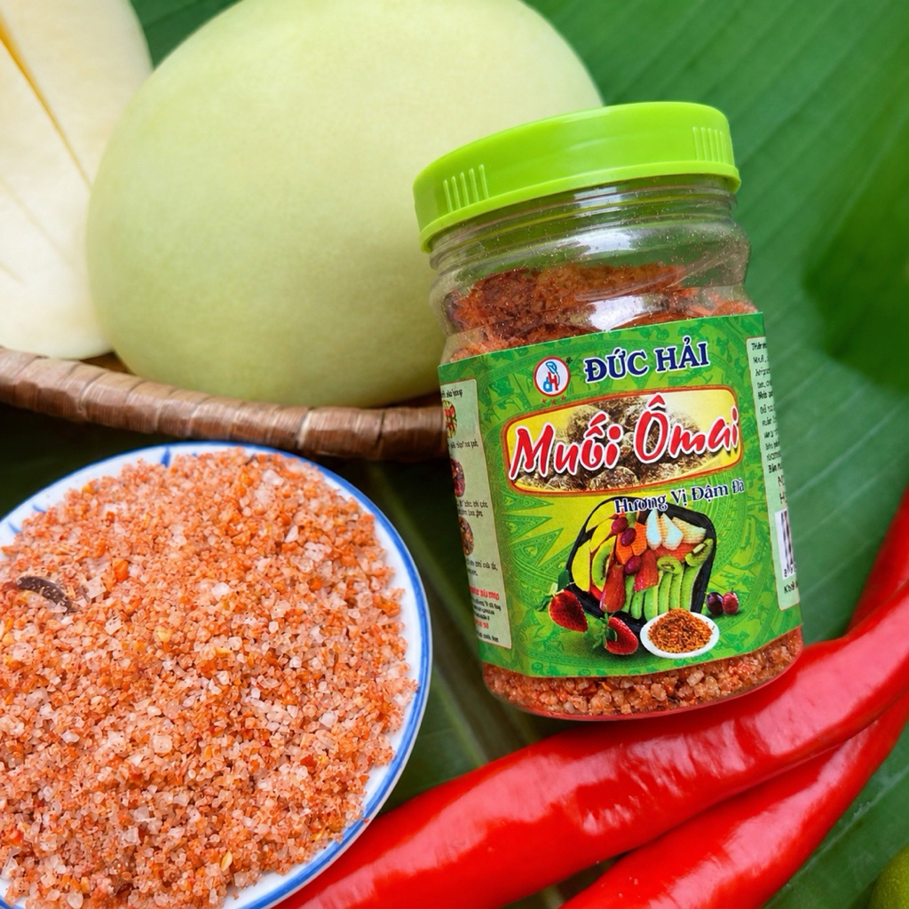 Muối Ô Mai Đức Hải Chua Ngọt đậm đà Chấm Trái Cây - Đồ Nướng - Gia vị Tẩm Ướp - Lọ 110g