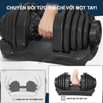Lysin Tạ Tay đa năng 24kg Pumpking tròn Tập Gym Tại Nhà, Bộ Tạ Điều Chỉnh 1 tay, 15 in 1 Gọn Nhẹ 2026 New — ảnh 3