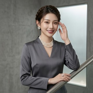 [ DAISYN ] N870 choker dây chuyền hạt ngọc trai nhân tạo 5 sợi, dây chuyền mang áo dài, thiết kế dây chuyền ngọc trai